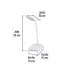 46189 - Lámpara de LED 5W cuello flexible para escritorio, Volteck