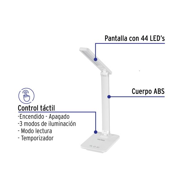 49323 - Lámpara de LED 8W 5 niveles de iluminación para escritorio