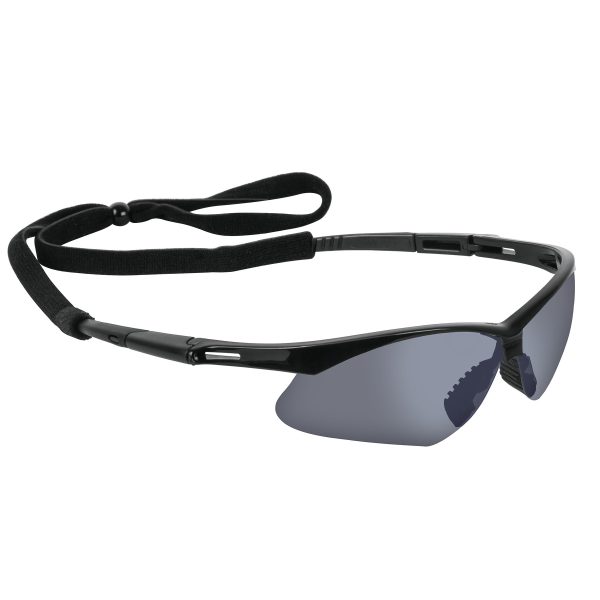15182 - Lentes seguridad espejo plata c/cordón ajustable, Sport