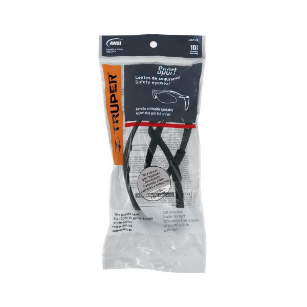 15180 - Lentes seguridad interior/exterior c/cordón ajustable, Sport