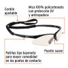 15180 - Lentes seguridad interior/exterior c/cordón ajustable, Sport