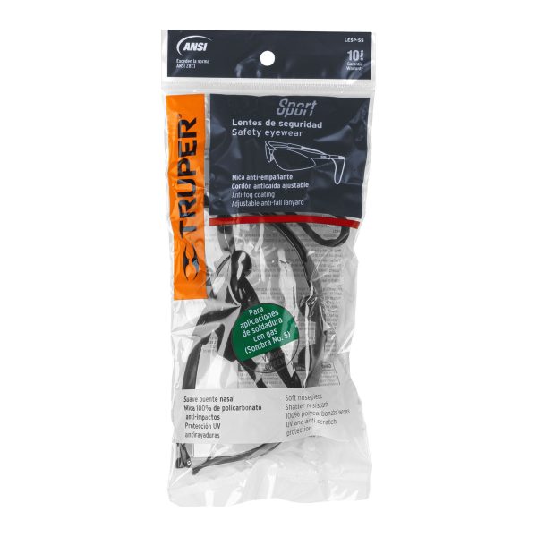 15178 - Lentes seguridad verde antiempaño c/cordón ajustable, Sport