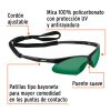 15178 - Lentes seguridad verde antiempaño c/cordón ajustable, Sport