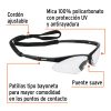15170 - Lentes seguridad claros antiempaño c/cordón ajustable, Sport