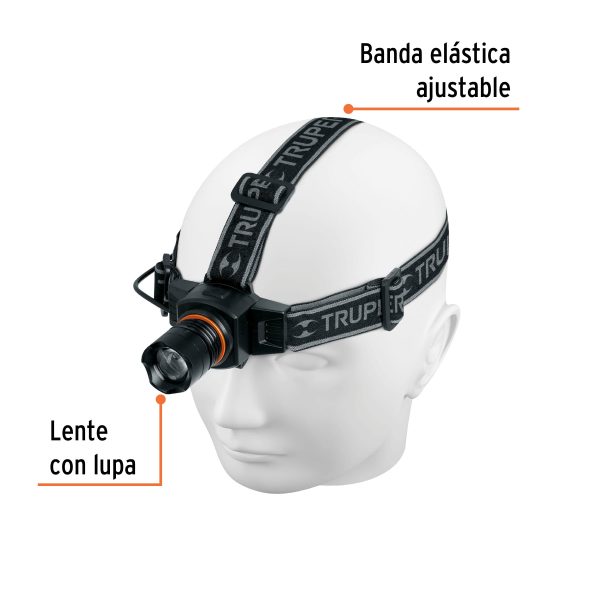 10617 - Linterna de minero LED 160 lm, recargable, TRUPER EXPERT