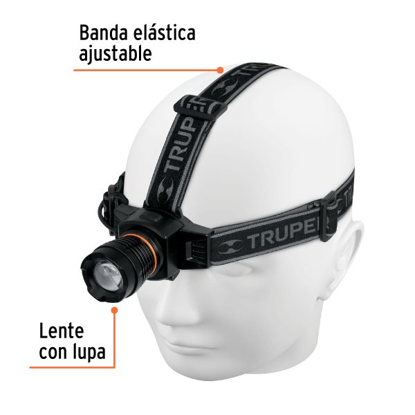 16716 - Linterna de minero LED 430 lm, recargable, TRUPER EXPERT