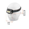 103086 - Linterna de minero LED 460 lm con sensor, recargable, TRUPER