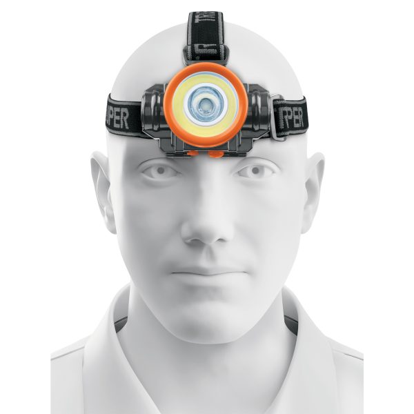 102150 - Linterna de minero LED 80 lm, recargable, TRUPER