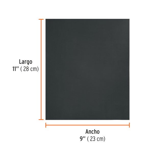 11634 - Lija de agua grano 1200 microfina carburo de silicio, Truper