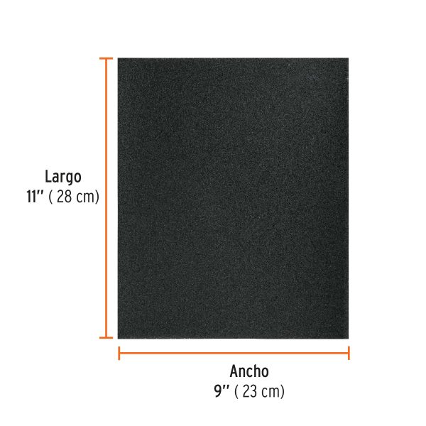 11620 - Lija de agua grano 120 de carburo de silicio, Truper
