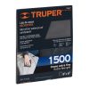 11647 - Lija de agua grano 1500 microfina carburo de silicio, Truper