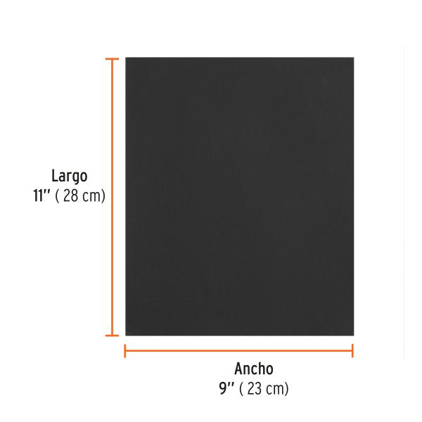 11630 - Lija de agua grano 600 de carburo de silicio, Truper
