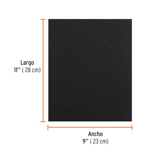11618 - Lija de agua grano 80 de carburo de silicio, Truper