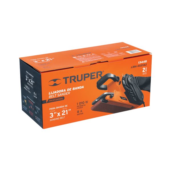 13448 - Lijadora de banda 3 x 21', 1010W, TRUPER PRO