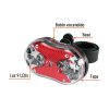 16797 - Linterna trasera para bicicleta 9 LEDs con 2 pilas AAA