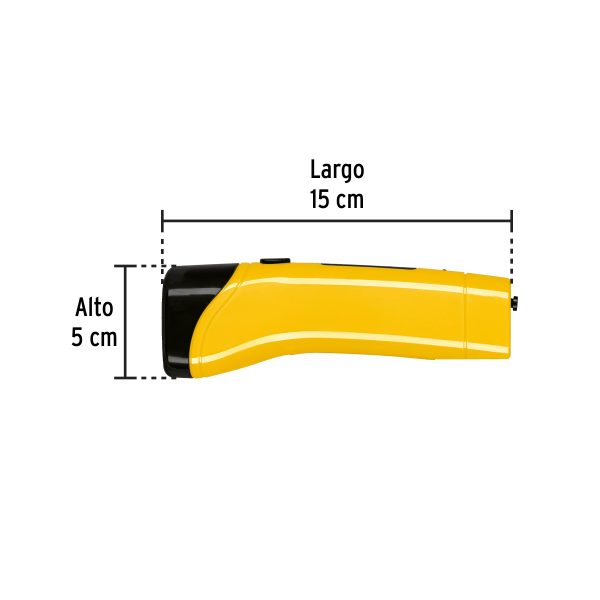 24050 - Linterna plástica de LED, 50 lm, recargable, PRETUL