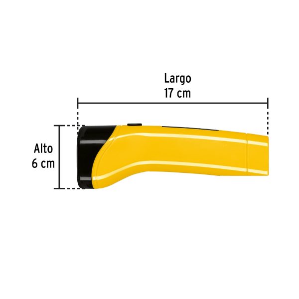 24080 - Linterna plástica de LED, 70 lm, recargable, PRETUL
