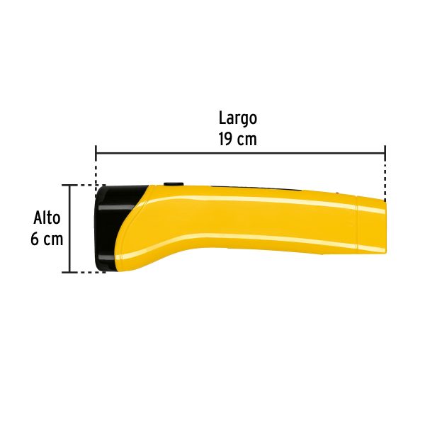 24082 - Linterna plástica de LED, 80 lm, recargable, PRETUL
