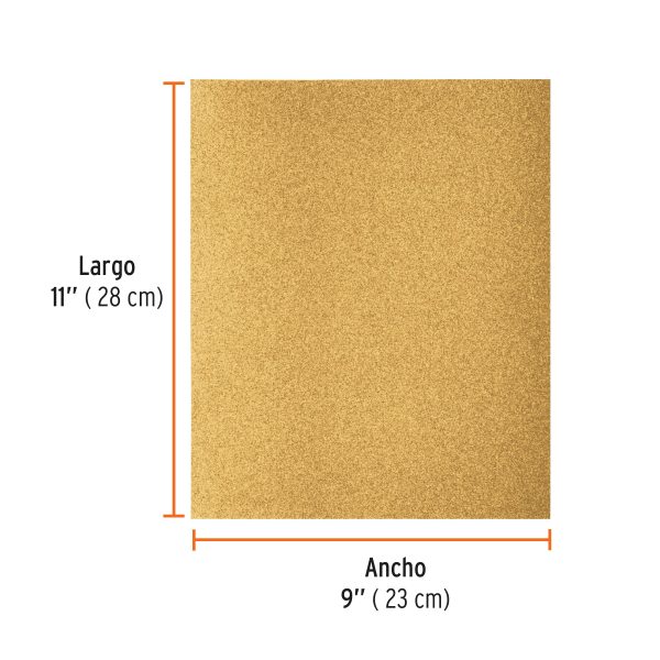11612 - Lija para madera papel cabinet, grano 120, Truper