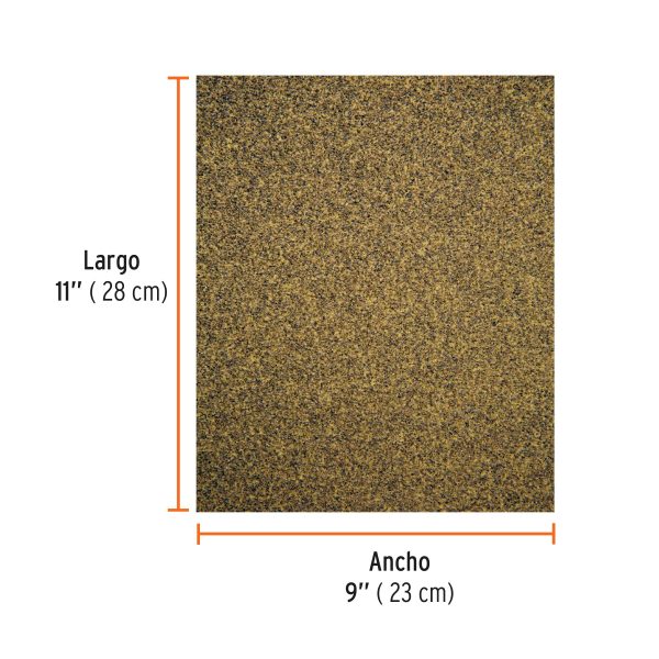 11609 - Lija para madera papel cabinet, grano 60, Truper