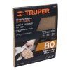 11610 - Lija para madera papel cabinet, grano 80, Truper
