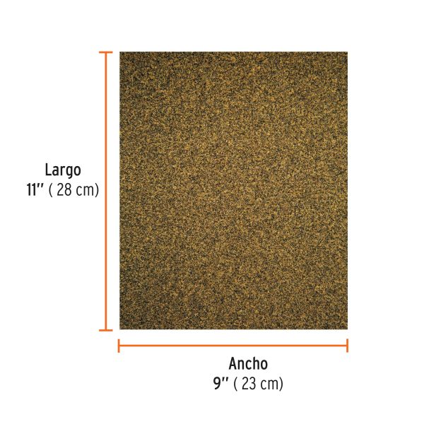 11610 - Lija para madera papel cabinet, grano 80, Truper