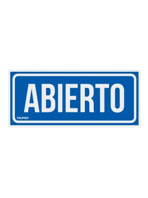 LIN-01.jpg 18239 - Letrero de señalización 'ABIERTO/CERRADO', 28 x 12 cm