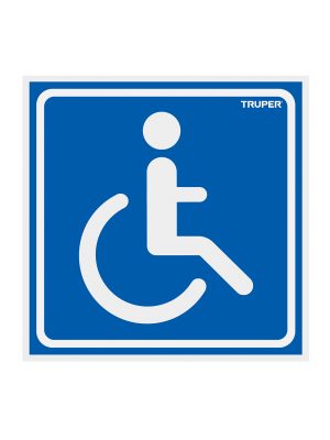 18479 - Letrero 'Exclusivo personas con discapacidad',19x19cm