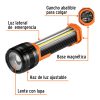 13415 - Linterna recargable con luz emergencia, 480lm, Truper Expert