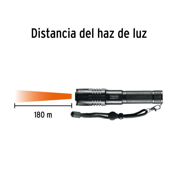 16777 - Linterna LED recargable, de aluminio, 500 lm, TRUPER EXPERT