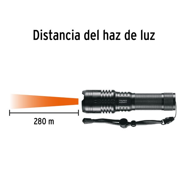 16778 - Linterna LED recargable, de aluminio,1,300 lm, TRUPER EXPERT