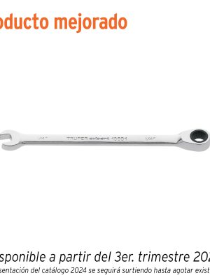 LL-2008X.jpg 13601 - Llave combinada con matraca 1/4' x 120 mm largo, Expert