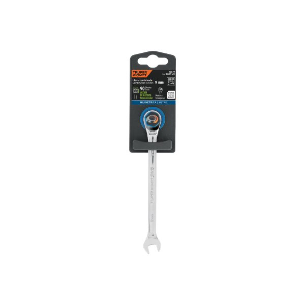 13619 - Llave combinada con matraca 9 mm x 146 mm largo, Expert