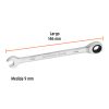 13619 - Llave combinada con matraca 9 mm x 146 mm largo, Expert