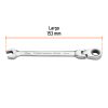 103460 - Llave combinada con matraca 10 mm flexible, Expert