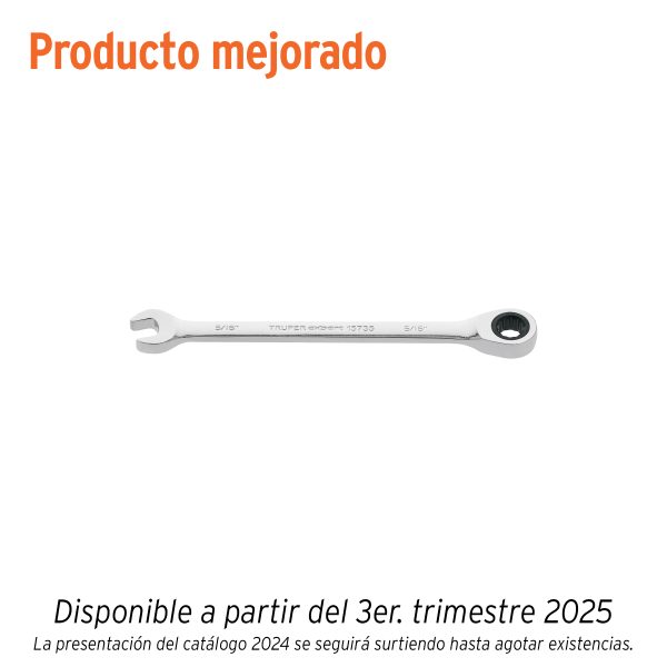 15735 - Llave combinada con matraca 5/16' x 135 mm largo, Expert