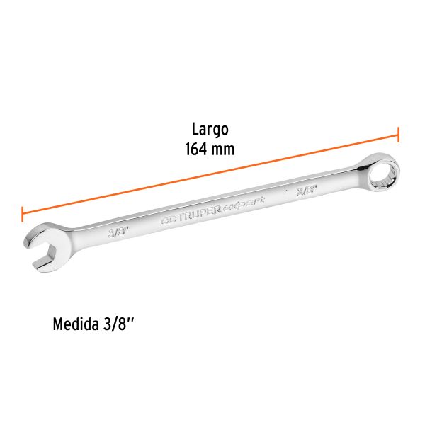 15592 - Llave combinada extralarga 3/8' x 164 mm de largo, Expert