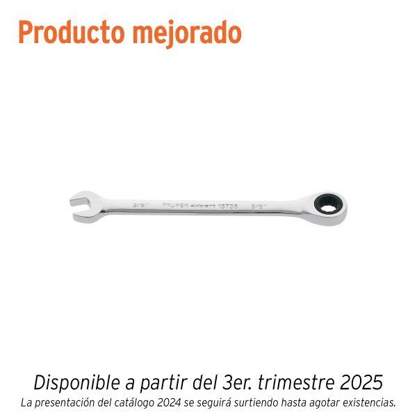 15736 - Llave combinada con matraca 3/8' x 153 mm largo, Expert
