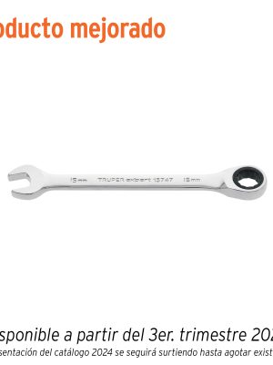 LL-2015MX.jpg 15747 - Llave combinada con matraca 15 mm x 194 mm largo, Expert
