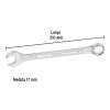 21911 - Llave combinada 17 mm x 210 mm de largo, Pretul