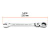 103541 - Llave combinada con matraca 17 mm flexible, Expert