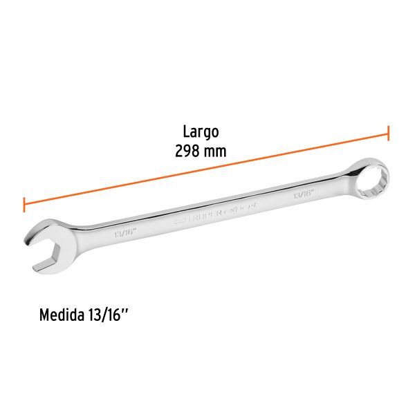 15599 - Llave combinada extralarga 13/16' x 298 mm de largo, Expert