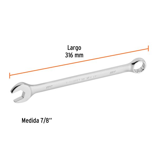 15600 - Llave combinada extralarga 7/8' x 316 mm de largo, Expert