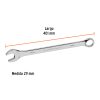 13815 - Llave combinada extralarga 29 mm x 401 mm de largo, Expert
