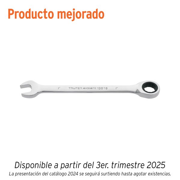 13618 - Llave combinada con matraca 1' x 325 mm largo, Expert