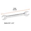 15696 - Llave española, 11/16 x 3/4' x 220 mm de largo, Expert