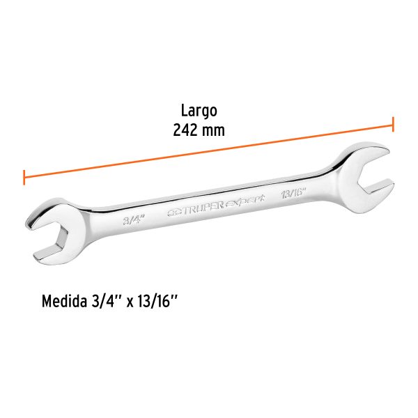15698 - Llave española, 3/4 x 13/16' x 242 mm de largo, Expert
