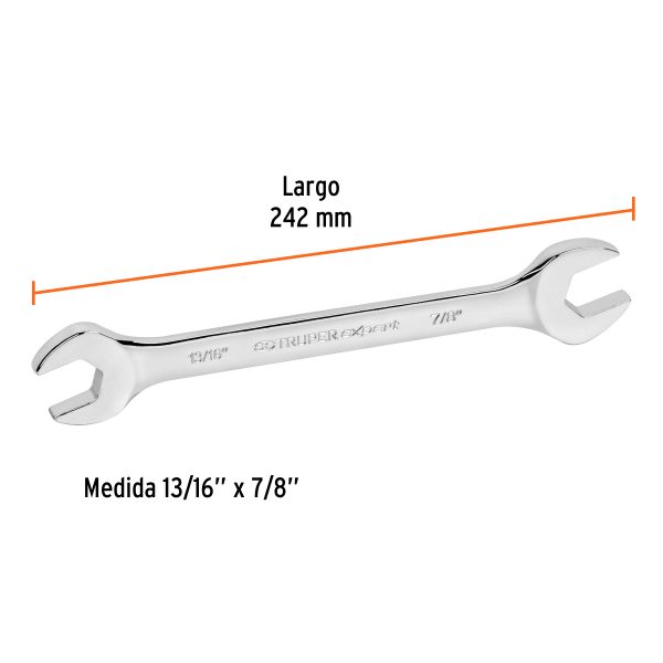 15700 - Llave española, 13/16 x 7/8' x 242 mm de largo, Expert
