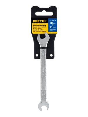 21972 - Llave española 10 x 11 mm x 157 mm de largo, PRETUL