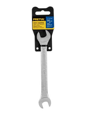 21974 - Llave española 14 x 15 mm x 185 mm de largo, PRETUL